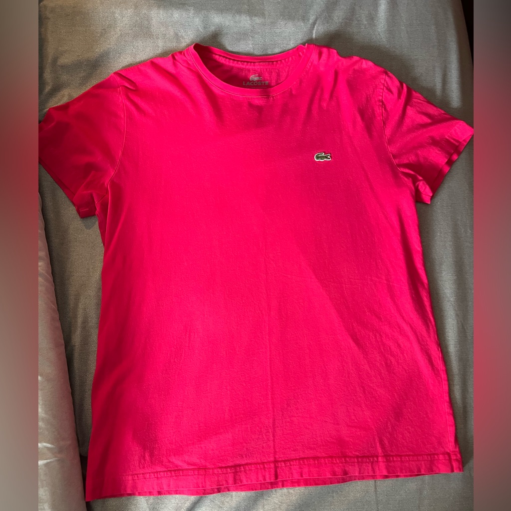 Pink Lacoste Tshirt